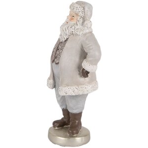 Clayre & Eef Santa Claus 8x6x15 cm sivý