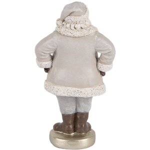Clayre & Eef Santa Claus 8x6x15 cm sivý