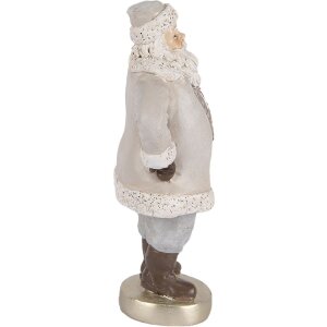 Clayre & Eef Santa Claus 8x6x15 cm sivý