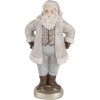 Clayre & Eef Santa Claus 8x6x15 cm sivý
