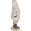 Clayre & Eef Santa Claus 8x6x15 cm sivý