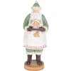 Clayre & Eef Dekorácia Santa Claus 11x11x30 cm