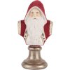 Clayre & Eef Busta Santa Claus 10x9x19 cm Červeno-biela