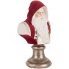 Clayre & Eef Busta Santa Claus 10x9x19 cm Červeno-biela