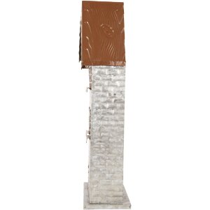 Clayre & Eef 6Y5811 Svietnik Domčeky 30x13x54 cm Sivý
