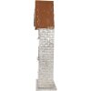 Clayre & Eef 6Y5811 Svietnik Domčeky 30x13x54 cm Sivý
