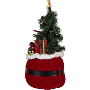 Clayre & Eef 50829 Dekoračný vianočný stromček s LED 30x70 cm