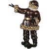 Clayre & Eef 5PR0172 Dekorácia Santa Claus 58x33x76 cm Červená/Zlatá