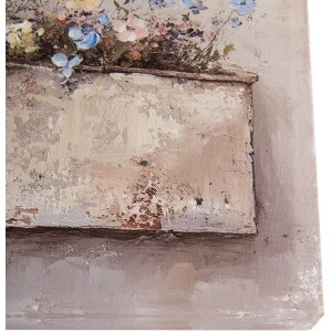 Clayre & Eef 66265 nástenná dekorácia 36x36 cm Béžová ružová