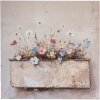 Clayre & Eef 66265 nástenná dekorácia 36x36 cm Béžová ružová