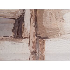 Clayre & Eef 66266 Nástenná dekorácia 51x3x51 cm Béžová/Ružová