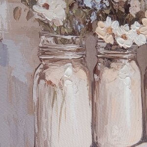 Clayre & Eef 66266 Nástenná dekorácia 51x3x51 cm Béžová/Ružová