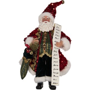 Clayre & Eef Dekorácia Santa Claus 16x8x28 cm...