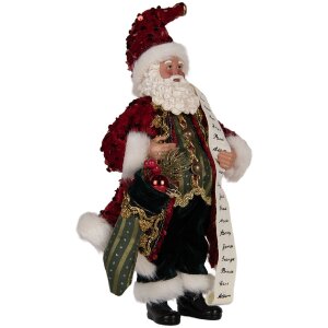 Clayre & Eef Dekorácia Santa Claus 16x8x28 cm...