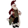 Clayre & Eef Dekorácia Santa Claus 16x8x28 cm červená