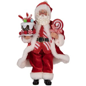 Clayre & Eef Dekorácia Santa Claus 16x8x28 cm
