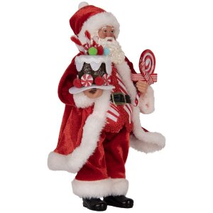 Clayre & Eef Dekorácia Santa Claus 16x8x28 cm