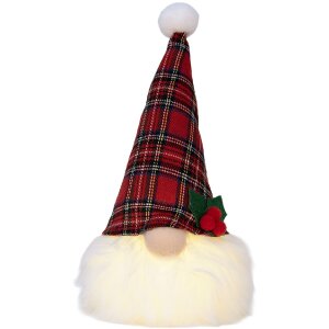 Clayre & Eef 66332 Dekoračný škriatok s LED 10x10x25 cm