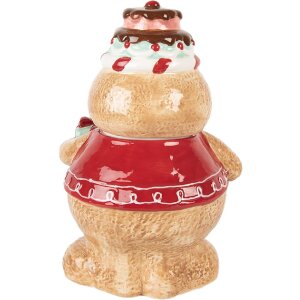 Clayre & Eef 6CE2214 Nádoba na zásoby s vekom 17x14x24 cm