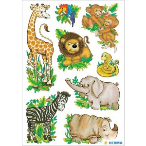 Dekoratívne etikety HERMA DECOR jungle animals 3...
