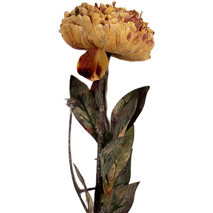 Clayre & Eef 6PL0405O Umelá kvetina 10x10x65 cm oranžovo-zelená