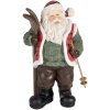 Clayre & Eef Santa Claus 15x11x25 cm zelená/hnedá