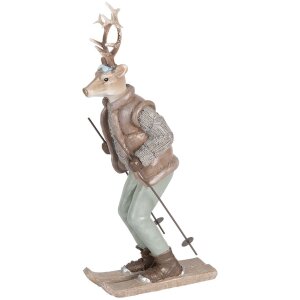 Clayre & Eef 6PR5530 Dekorácia Jeleň 16x11x33 cm