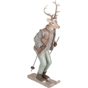 Clayre & Eef 6PR5530 Dekorácia Jeleň 16x11x33 cm