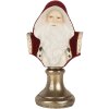 Clayre & Eef Santa Claus bústka 9x7x15 cm červená & biela