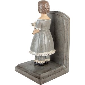 Clayre & Eef 6PR5552 opierky na knihy 2ks sivé 23x11x20 cm