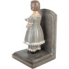 Clayre & Eef 6PR5552 opierky na knihy 2ks sivé 23x11x20 cm