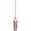 Clayre & Eef Závesník Santa Claus 4x3x11 cm Červeno-biely
