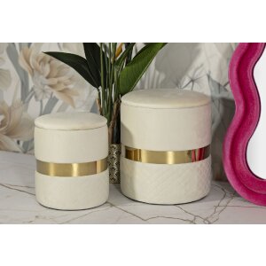 Mauro Ferretti Sada dvoch taburetok Sheffild krémové