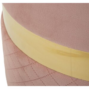 Mauro Ferretti Set 2 taburetov Sheffild s úložným priestorom, ružová