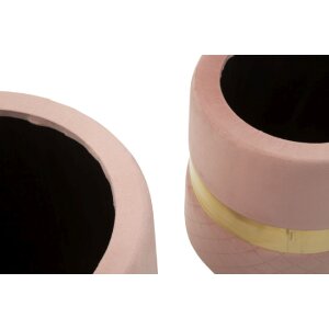 Mauro Ferretti Set 2 taburetov Sheffild s úložným priestorom, ružová