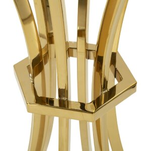 Mauro Ferretti vysoký príručný stolík Shanty Ø 50x92 cm zlatý/čierny