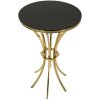 Mauro Ferretti vysoký príručný stolík Shanty Ø 50x92 cm zlatý/čierny