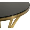 Mauro Ferretti vysoký príručný stolík Shanty Ø 50x92 cm zlatý/čierny
