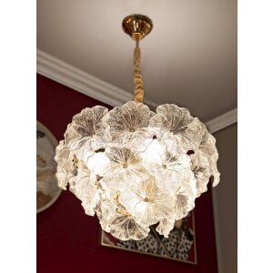 Mauro Ferretti Závesné svietidlo Ibiscus multicolor 47x30-73 cm 5xE14