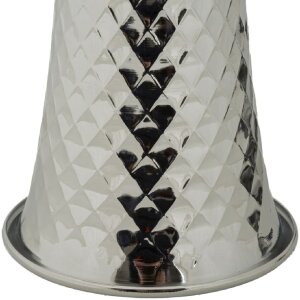 Mauro Ferretti Stolná lampa Tower strieborná biela 30x54 cm E27