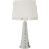 Mauro Ferretti Stolná lampa Tower strieborná biela 30x54 cm E27