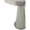 Mauro Ferretti Stolná lampa Tower strieborná biela 30x54 cm E27