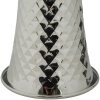 Mauro Ferretti Stolná lampa Tower strieborná biela 30x54 cm E27