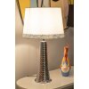 Mauro Ferretti Stolná lampa Tower strieborná biela 30x54 cm E27