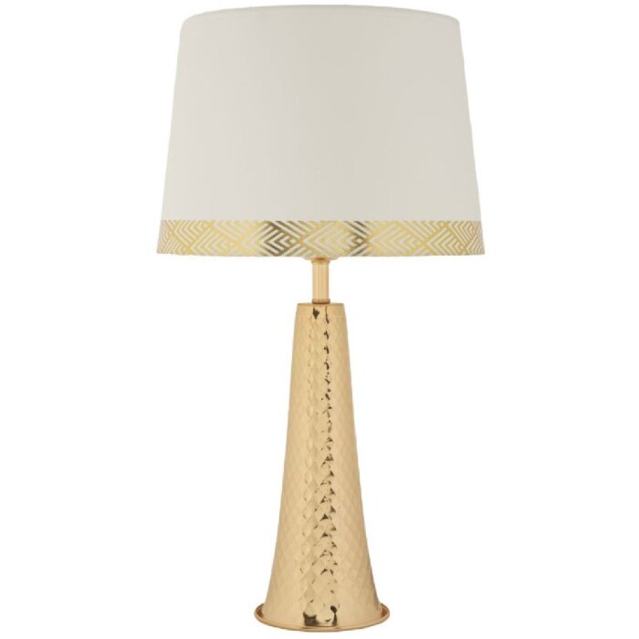 Mauro Ferretti stolná lampa Tower zlatá biela Ø 30x54 cm E27