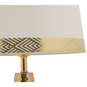 Mauro Ferretti stolná lampa Tower zlatá biela Ø 30x54 cm E27