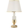 Mauro Ferretti stolná lampa Gipsy zlatá biela 30x52 cm E27