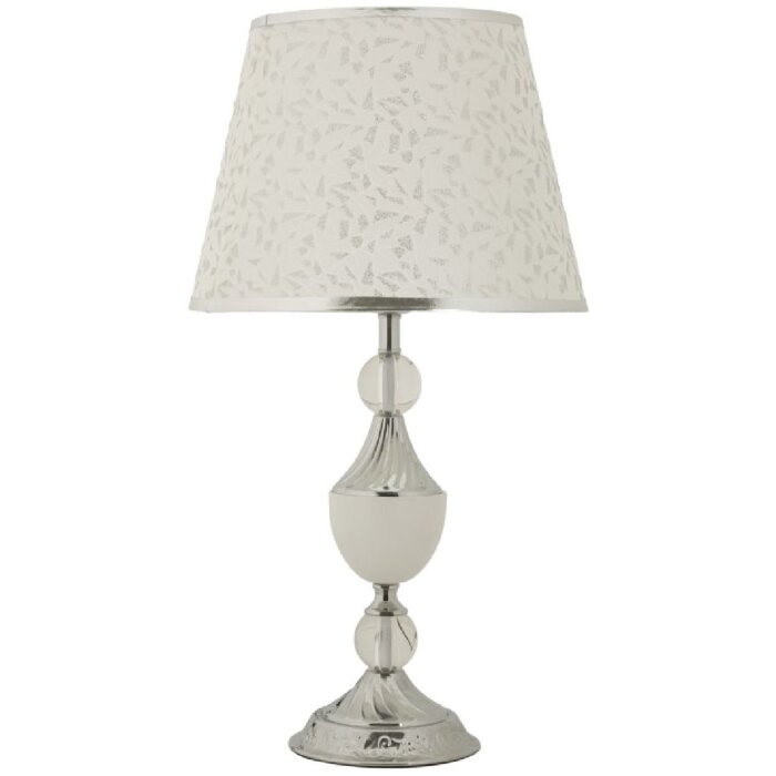 Mauro Ferretti stolná lampa Kody strieborná biela 30x54 cm E27
