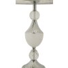 Mauro Ferretti stolná lampa Kody strieborná biela 30x54 cm E27