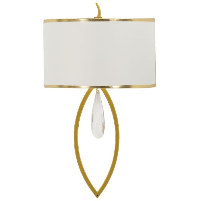 Mauro Ferretti nástenné svietidlo Vienna gold white 26x15x50 cm E14